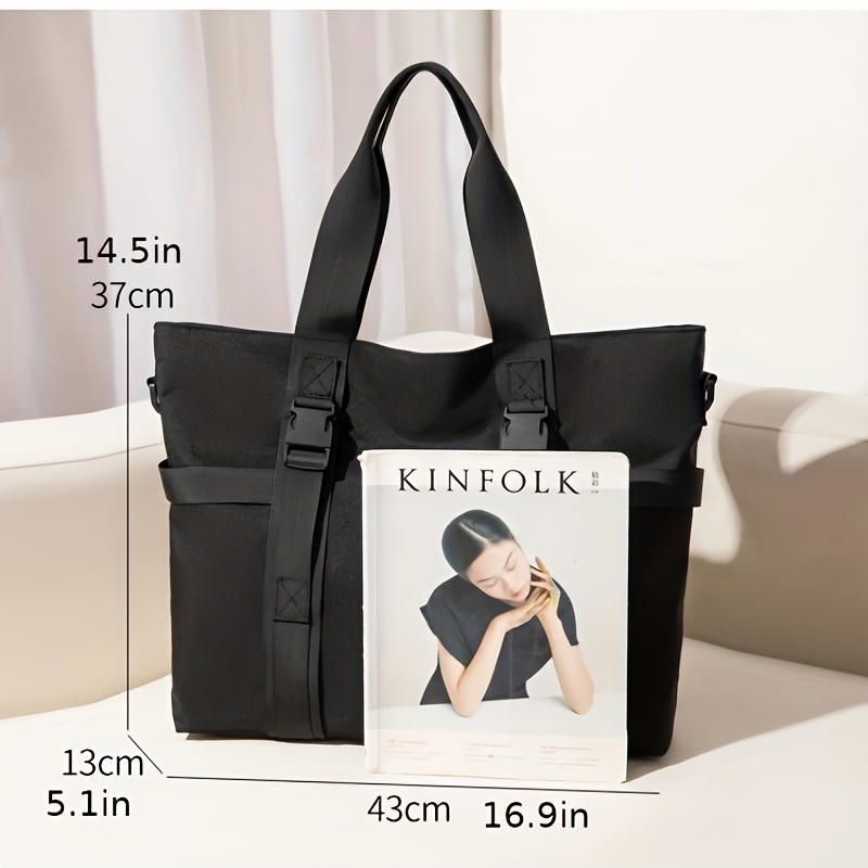 casual large capacity handbags, 1pc mens casual large capacity handbags cross body bags commuter daily tote bags details 4