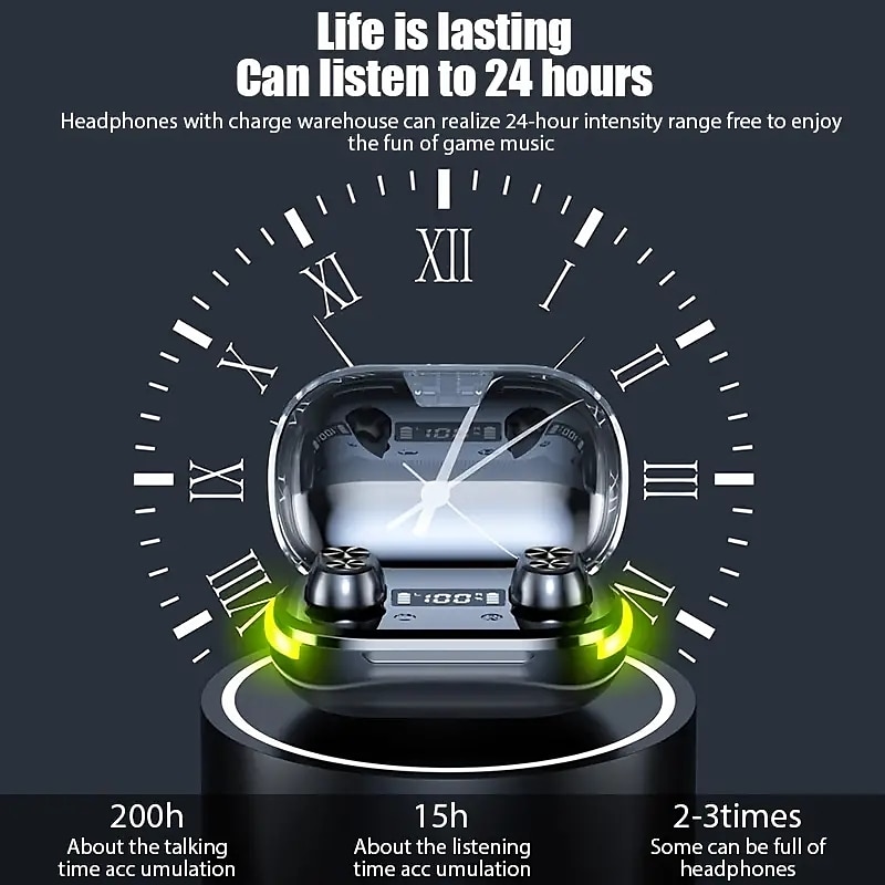 Earbuds with portable charging case