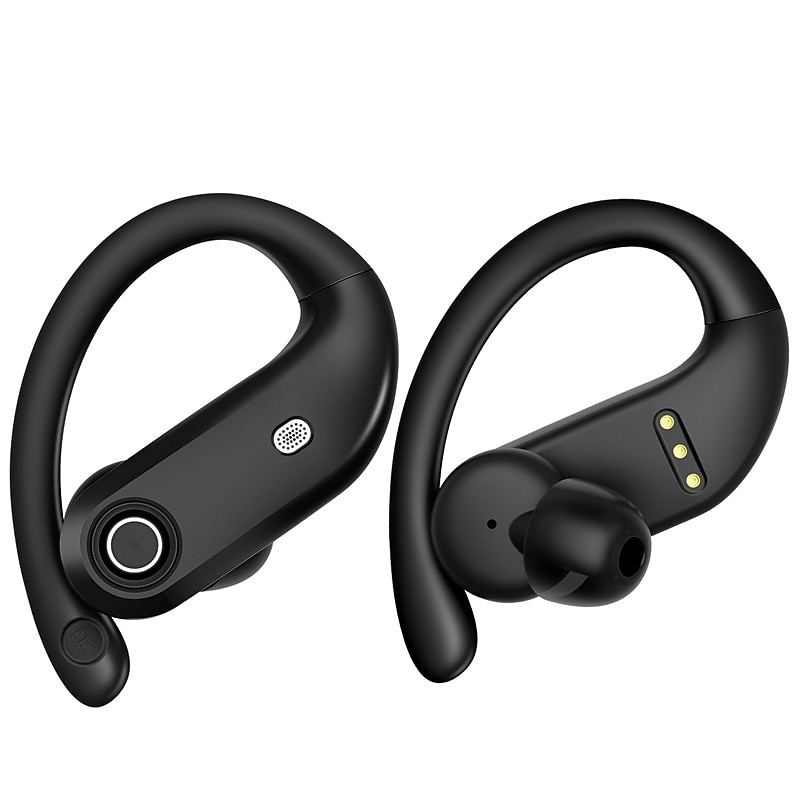 Front view of Bluetooth earbuds