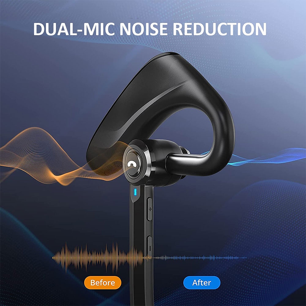 Side view of headset