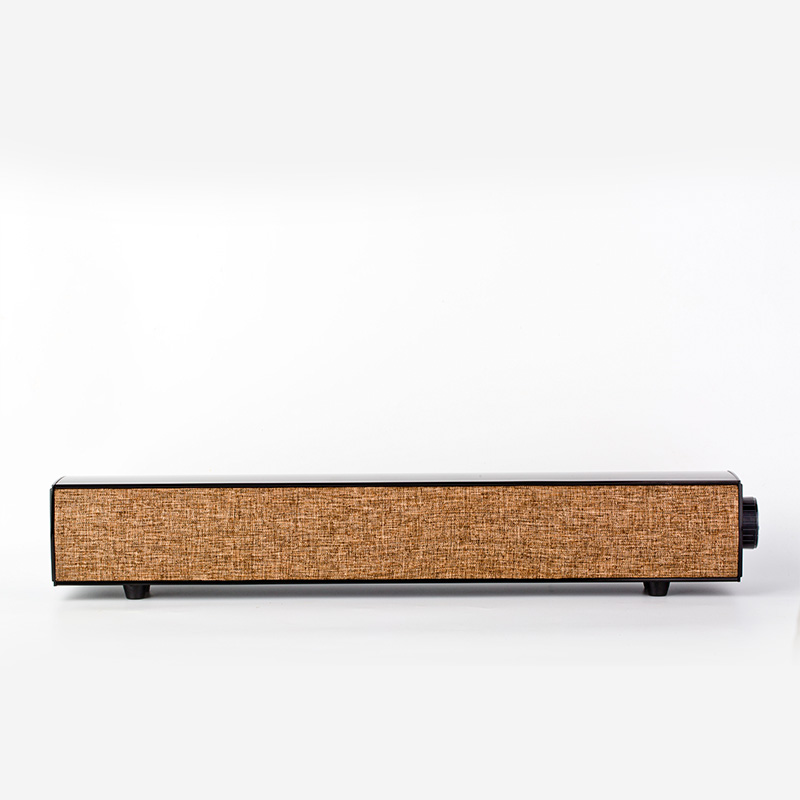 Bluetooth pairing in progress with portable wireless soundbar and subwoofer
