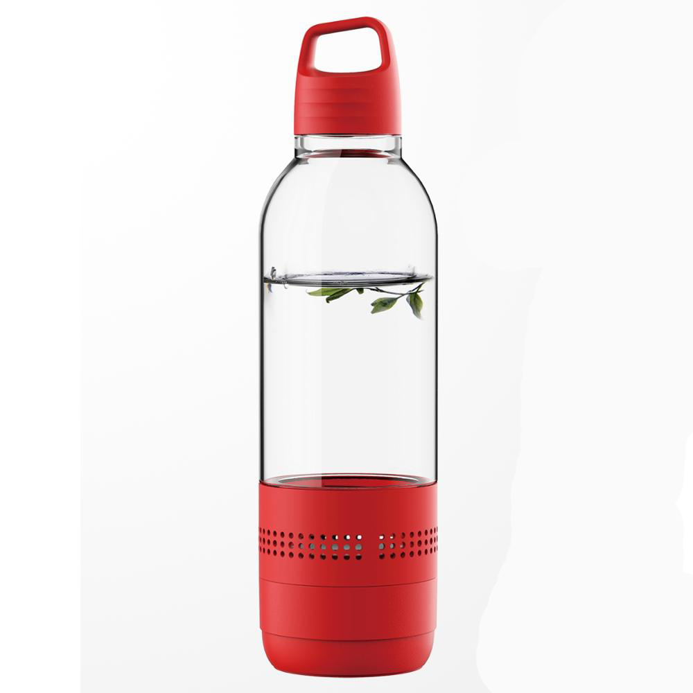 Outdoor hiking waterproof bottle speaker - Side view