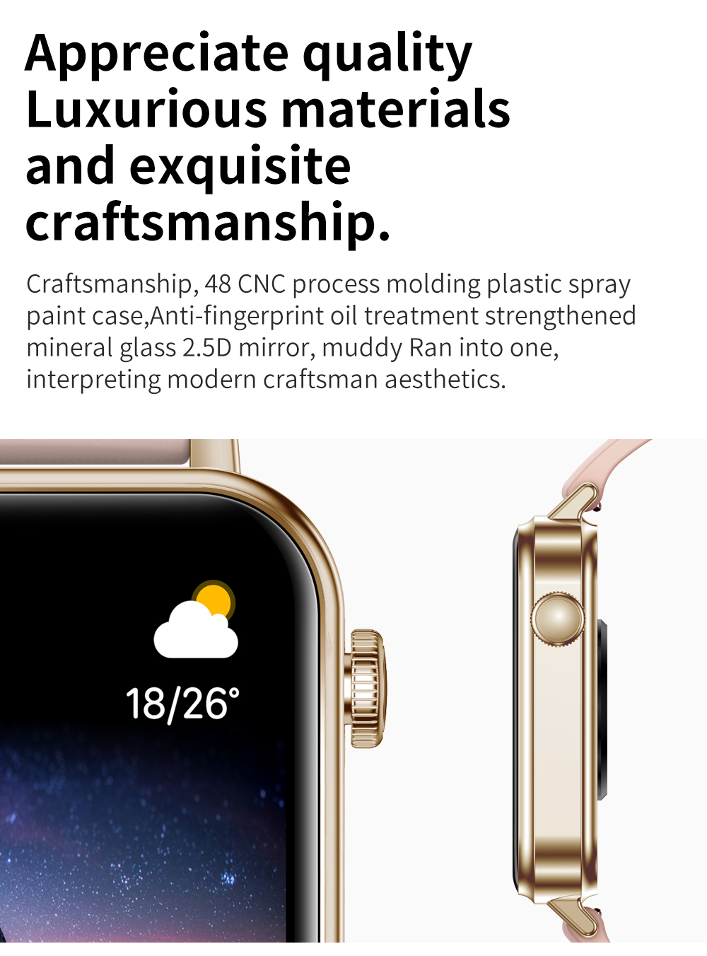Smart watch worn on wrist