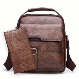 Dark Brown + Long Wallet 2-piece Set