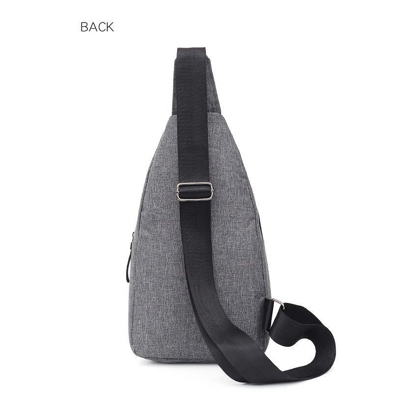 1pc mens small sling bag chest bag crossbody daypack travel hiking bag details 5