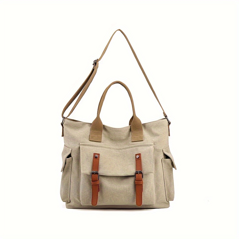 large capacity casual luggage crossbody bag for travel all match versatile shoulder bag with multi pockets details 1