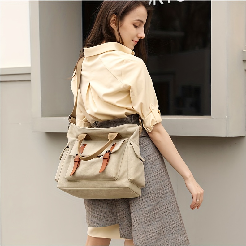 large capacity casual luggage crossbody bag for travel all match versatile shoulder bag with multi pockets details 2